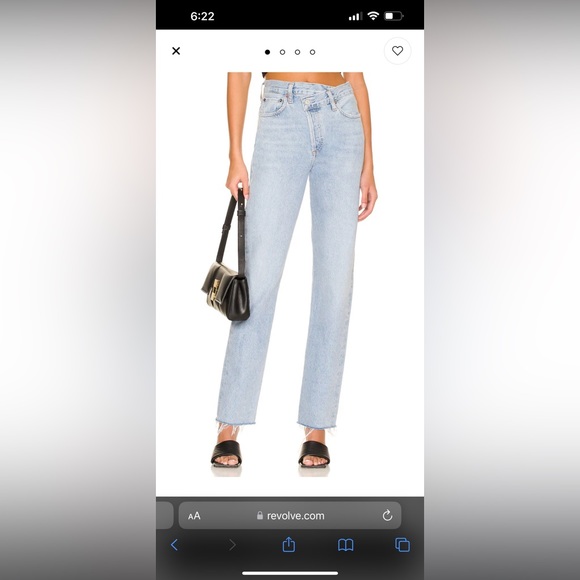 COPY - Agolde criss-cross straight jeans size 24 - Picture 1 of 4